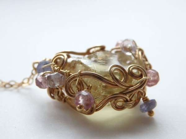 画像12: イエローアパタイト原石＊ネックレス（SOLD OUT）