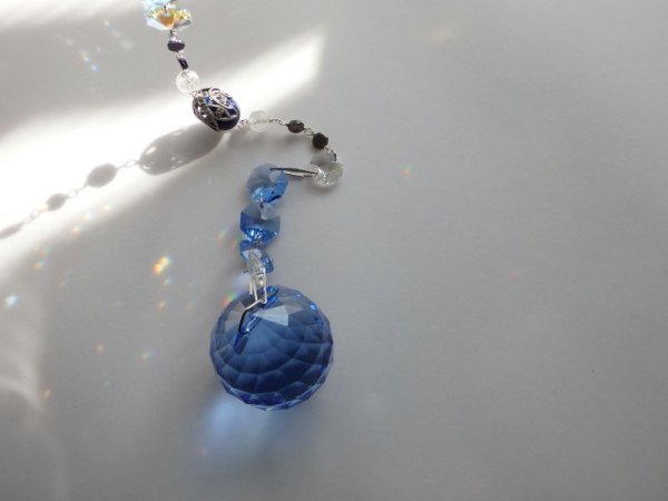 画像4: スワロフスキーミディアムサファイヤ＊サンキャッチャー