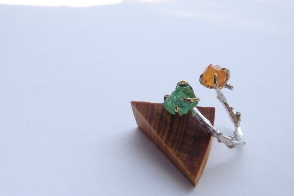 画像11: ツァボライトガーネット原石&スペサルティンガーネット原石*リング（sold）