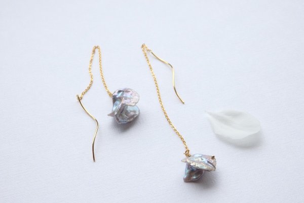 画像6: ケシパールのピアス〜“ひとひら”（E）（sold out）