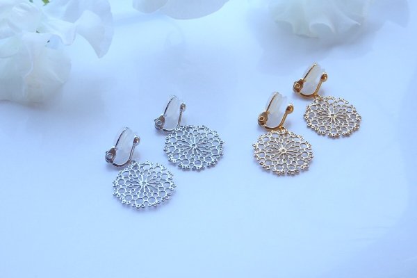 画像17: ✦クラシカルモチーフ✦ピアス/イヤリング【K18イエローゴールド】classical motif pierce/earring