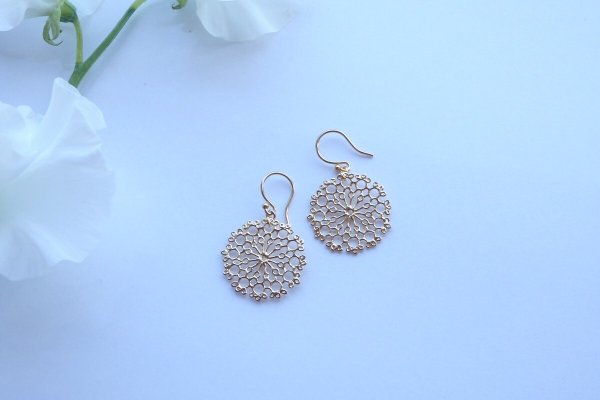 画像5: ✦クラシカルモチーフ✦ピアス/イヤリング【K18イエローゴールド】classical motif pierce/earring
