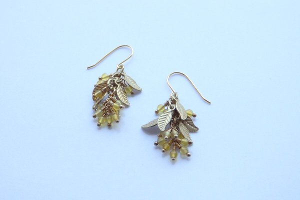 画像6: mimosa*ミモザ〜イエロージェード*ピアス