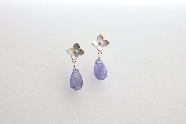 画像4: あじさいのピアス/イヤリング✦i(un)とタンザナイトの雫