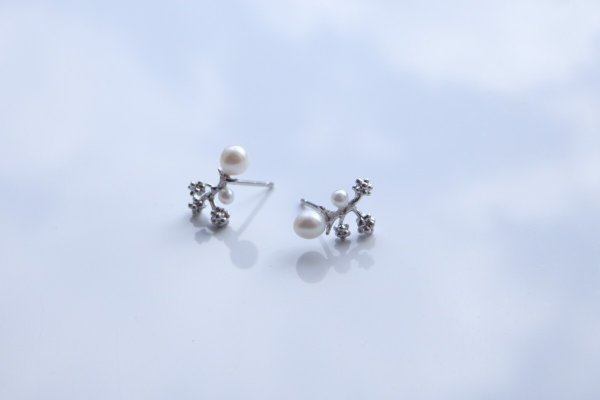 画像6: ミモザとパールのピアス