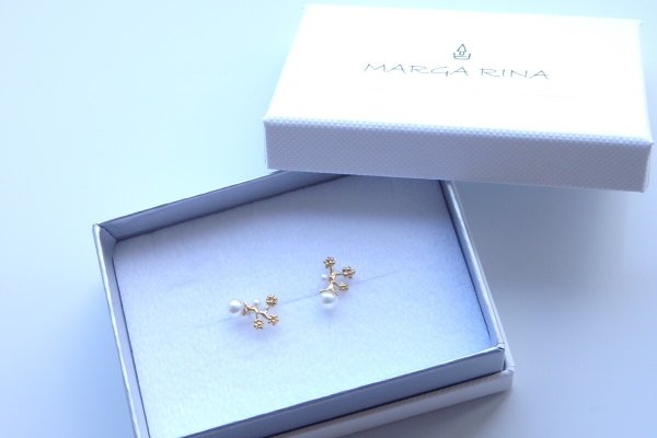 画像10: ミモザとパールのピアス