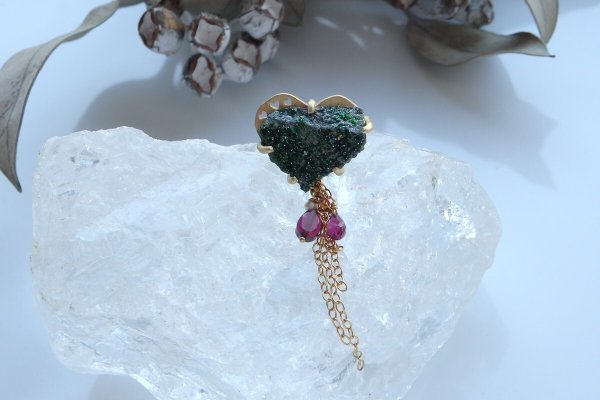 画像3: ウバロバイト＆ロードライトガーネット⋆ピンバッチ