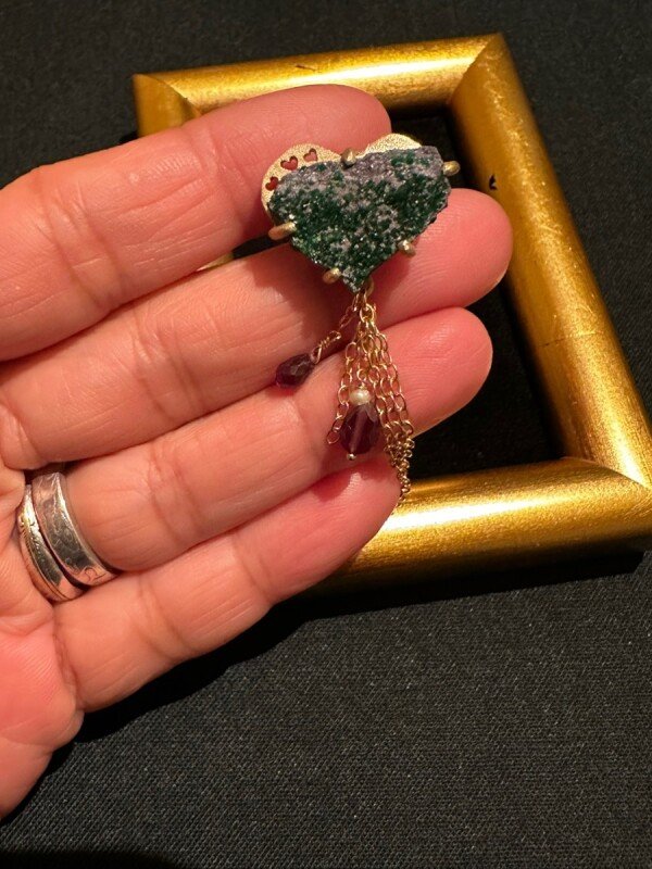 画像12: ウバロバイト＆ロードライトガーネット⋆ピンバッチ