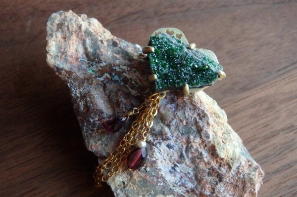 画像4: ウバロバイト＆ロードライトガーネット⋆ピンバッチ