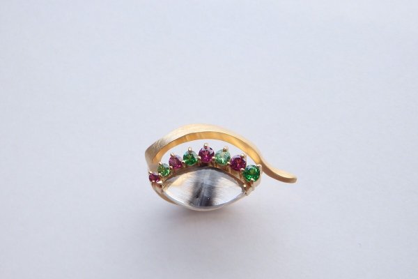 画像1: ✦platinum rutile eye ring ✦（soldout） (1)